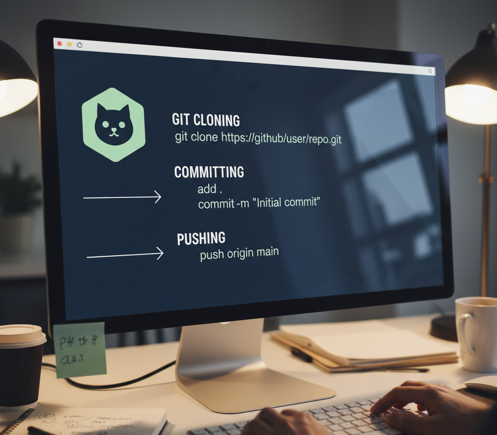 git clone commit push